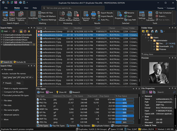 Duplicate File Detective 8
